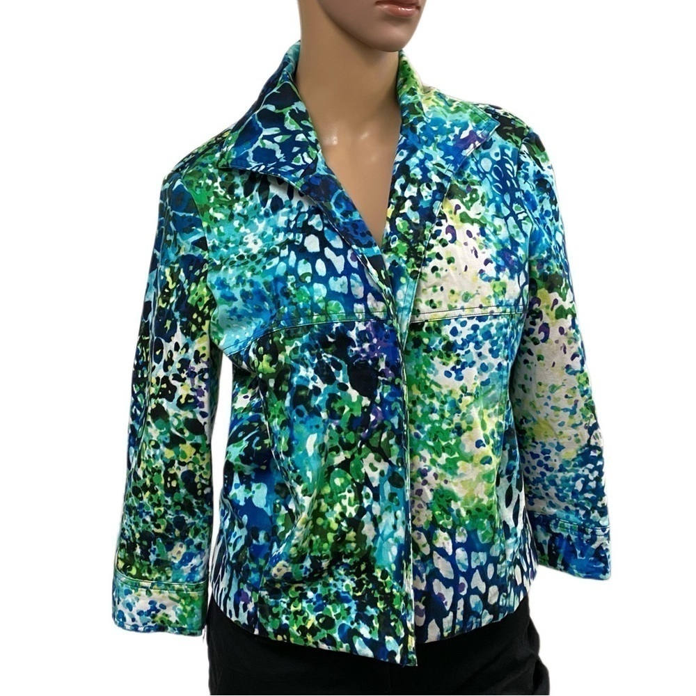 Transitions women’s jacket size small green and blue